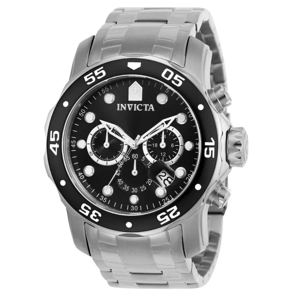 Invicta Pro Diver SCUBA 48mm Chronograph 0069 Men's S/Steel Bracelet Watch